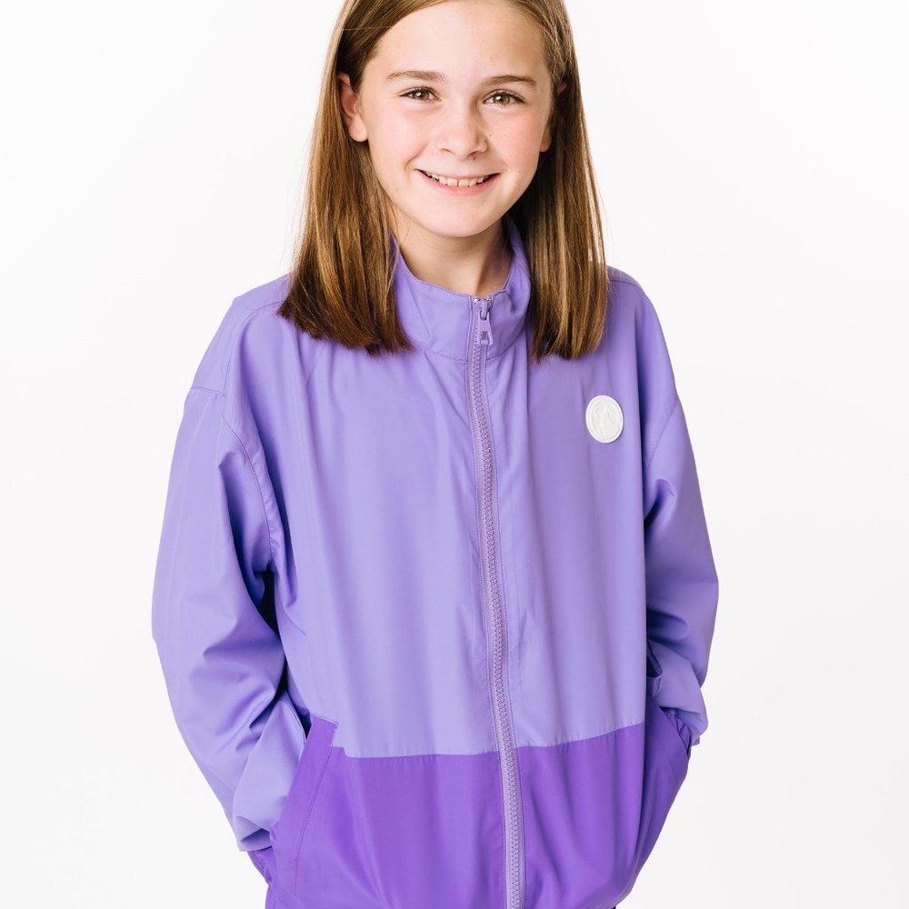 Girls' Purple Patch Windbreaker